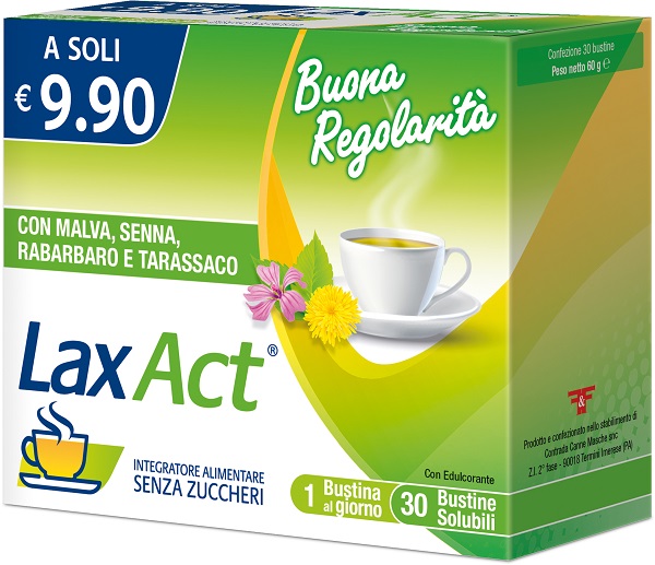 LAX ACT 30 BUSTINE SOLUBILI SENZA ZUCCHERI - Farmaunclick.it