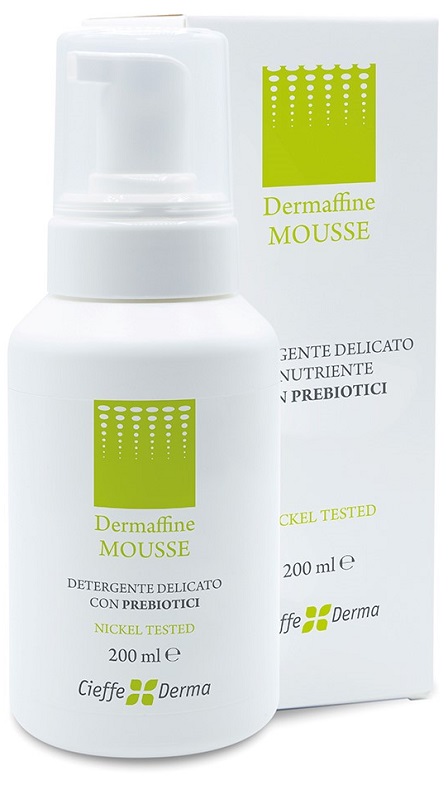 DERMAFFINE MOUSSE DETERGENTE DELICATO E NUTRIENTE CON PREBIOTICI 200 ML - Farmaunclick.it