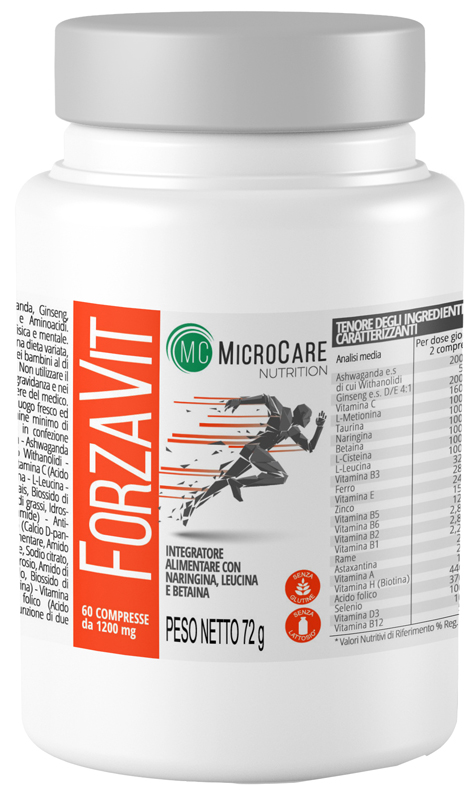 MICROCARE NUTRITION FORZA VIT 60 COMPRESSE - Farmaunclick.it