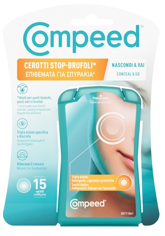COMPEED CEROTTI STOP BRUFOLI NASCONDI & VAI 15 PEZZI - Farmaunclick.it