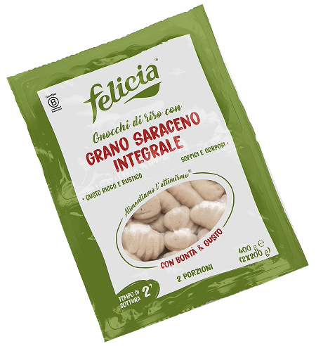 FELICIA GNOCCHI DI RISO CON GRANO SARACENO INTEGRALE 400 G - Farmaunclick.it