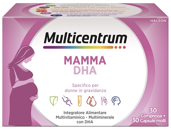 MULTICENTRUM MAMMA DHA 30 COMPRESSE + 30 CAPSULE - Farmaunclick.it