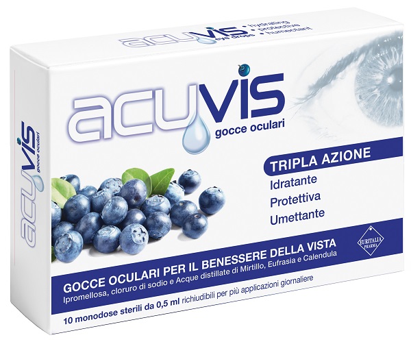 GOCCE OCULARI ACUVIS 10 FLACONCINI 0,5 ML - Farmaunclick.it