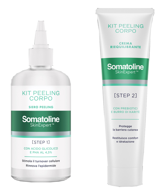 SOMATOLINE SKIN EXPERT KIT PEELING CORPO 1 GEL PEELING 200 ML + 1 CREMA RIEQUILIBRANTE 100 ML - Farmaunclick.it