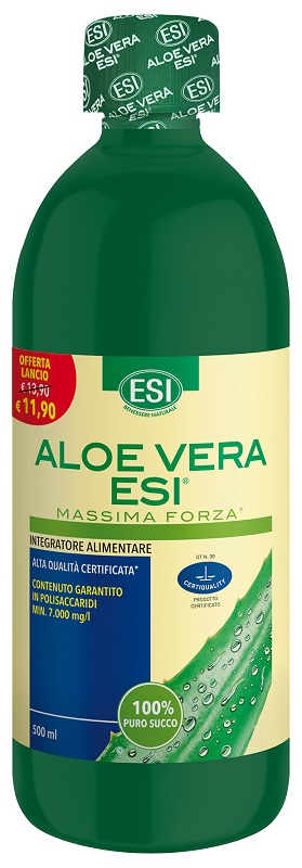 ESI ALOE VERA SUCCO MASSIMA FORZA 500 ML OFFERTA - Farmaunclick.it
