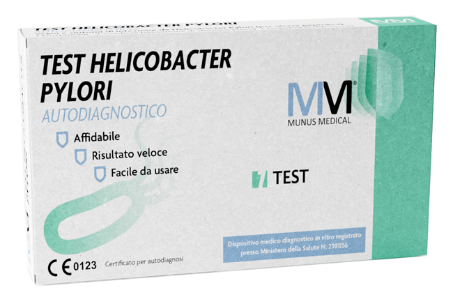 MUNUS MEDICAL TEST AUTODIAGNOSTICO ANTIGENE HELICOBACTER PYLORI - Farmaunclick.it