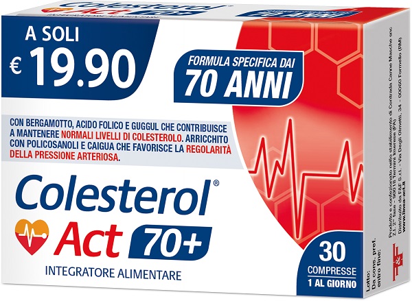 COLESTEROL ACT 70+ 30 COMPRESSE - Farmaunclick.it