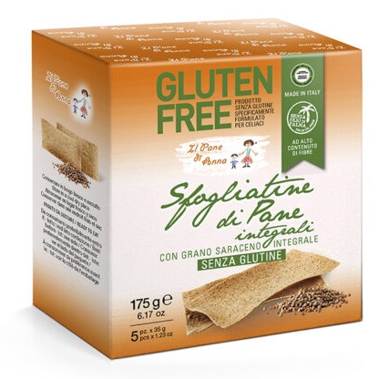 IL PANE DI ANNA SFOGLIATINE PANE INTEGRALE SENZA GLUTINE 315 G - Farmaunclick.it
