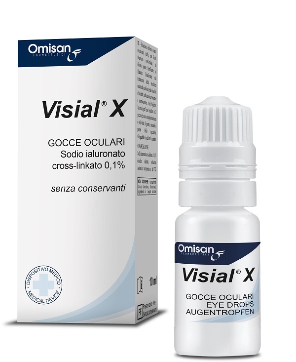 GOCCE OCULARI VISIAL X ACIDO IALURONICO CROSS-LINKATO 0,1% 10 ML - Farmaunclick.it
