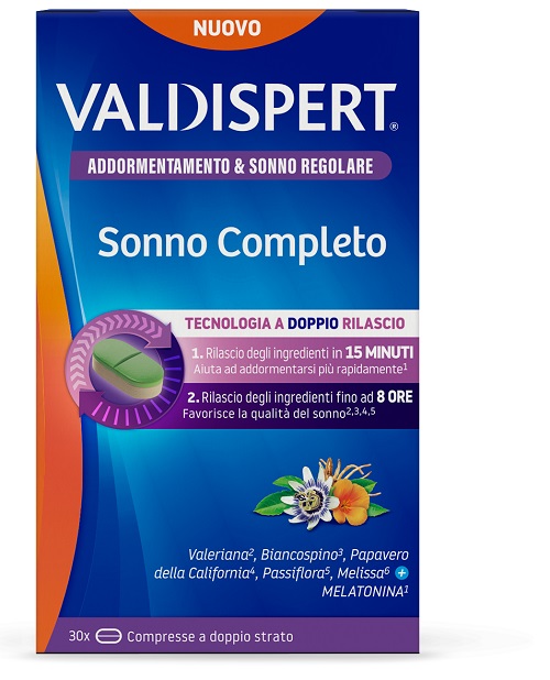 VALDISPERT SONNO COMPLETO 30 COMPRESSE A DOPPIO STRATO - Farmaunclick.it