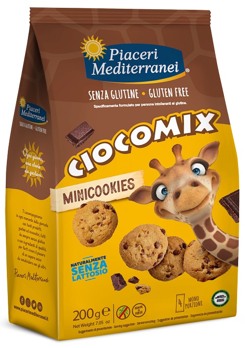 PIACERI MEDITERRANEI CIOCOMIX MINI COOKIES 4 MONOPORZIONI DA 50 G - Farmaunclick.it