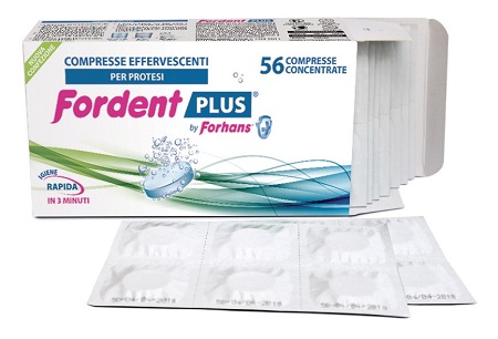 FORDENT PLUS 56 COMPRESSE CONCENTRATE PER DENTIERE E APPARECCHI ORTODONTICI - Farmaunclick.it