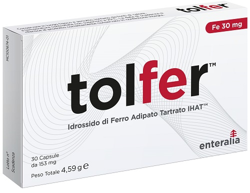 TOLFER IHAT IDROSSIDO FERRO ADIPATO TARTRATO NANO 30 CAPSULE - Farmaunclick.it