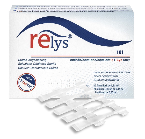 RELYS MONODOSE SOLUZIONE OFTALMICA 20 MINICONTENITORI DA 0,35 ML SENZA CONSERVANTI - Farmaunclick.it