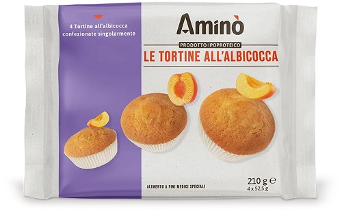 AMINO' LE TORTINE ALBICOCCA 4 PEZZI DA 52,5 G - Farmaunclick.it