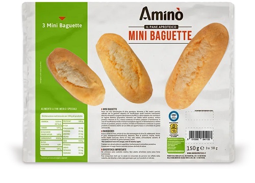 AMINO' MINI BAGUETTE 3 PEZZI DA 50 G - Farmaunclick.it