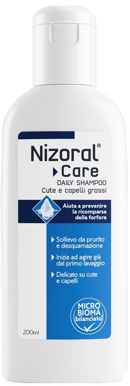 NIZORAL CARE DAILY SHAMPOO CUTE & CAPELLI GRASSI 200 ML - Farmaunclick.it