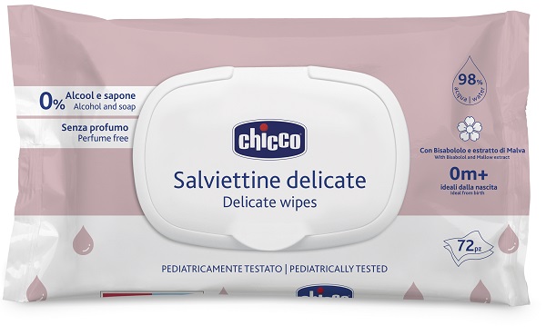 CHICCO SALVIETTE DELICATE 72 PEZZI PLAQUE - Farmaunclick.it