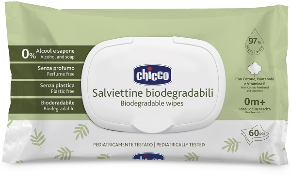 CHICCO SALVIETTE BIO 60 PEZZI PLAQUE - Farmaunclick.it
