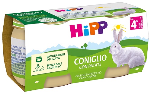 HIPP OMOGENEIZZATO CONIGLIO CON PATATE 2 PEZZI DA 80 G - Farmaunclick.it