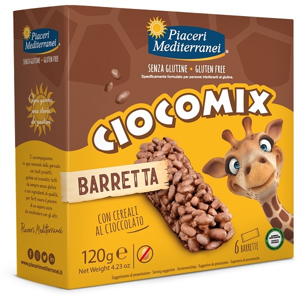 PIACERI MEDITERRANEI CIOCOMIX BARRETTA 6 PEZZI DA 20 G - Farmaunclick.it