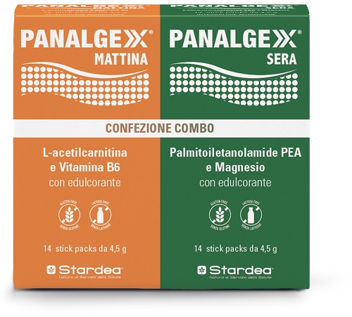 PANALGEXX MATTINA 14 STICKPACK + PANALGEXX SERA 14 STICKPACK CONFEZIONE COMBO - Farmaunclick.it