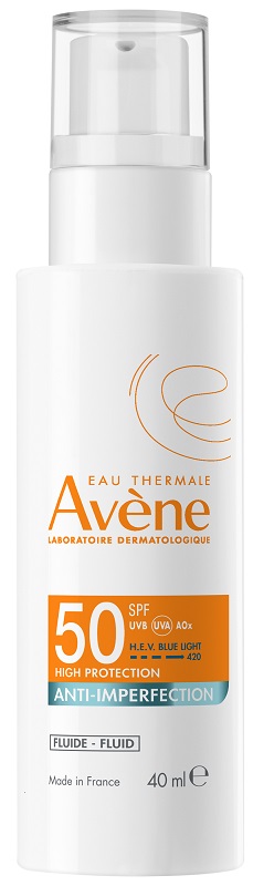 EAU THERMALE AVENE SOLARE FLUIDO ANTI-IMPERFEZIONI SPF50 40 ML - Farmaunclick.it
