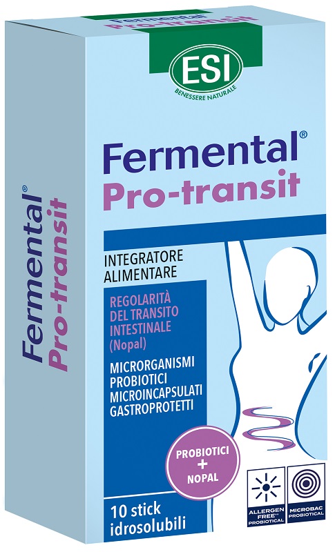 ESI FERMENTAL PRO TRANSIT 10 STICK IDROSOLUBILI - Farmaunclick.it