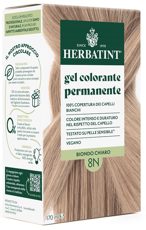 HERBATINT 8N BIONDO CHIARO 170 ML - Farmaunclick.it