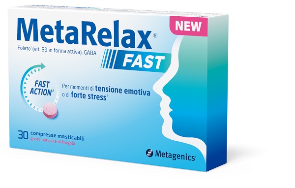 METARELAX FAST 30 COMPRESSE MASTICABILI GUSTO NATURALE DI FRAGOLA SENZA GLUTINE SENZA LATTOSIO CON EDULCORANTI - Farmaunclick.it